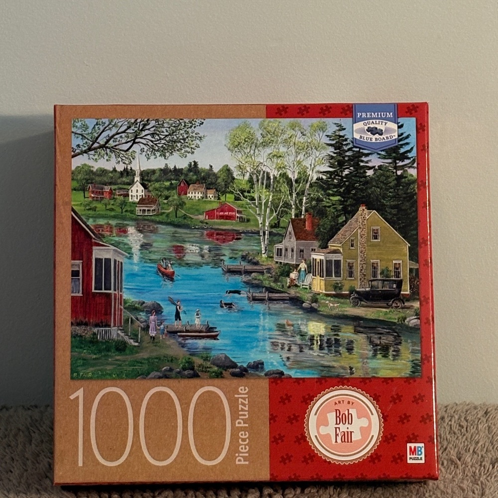 Bob Fair - Glass Lake, 1000 Piece Puzzle - Scenic Lake View